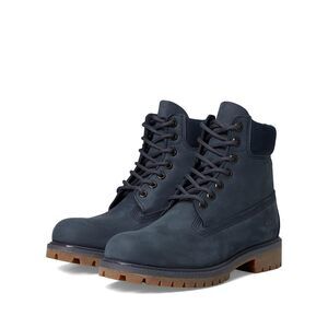 Timberland Men's 6 inch Premium Waterproof Boot, Dark Blue Nubuck, 11 Medium